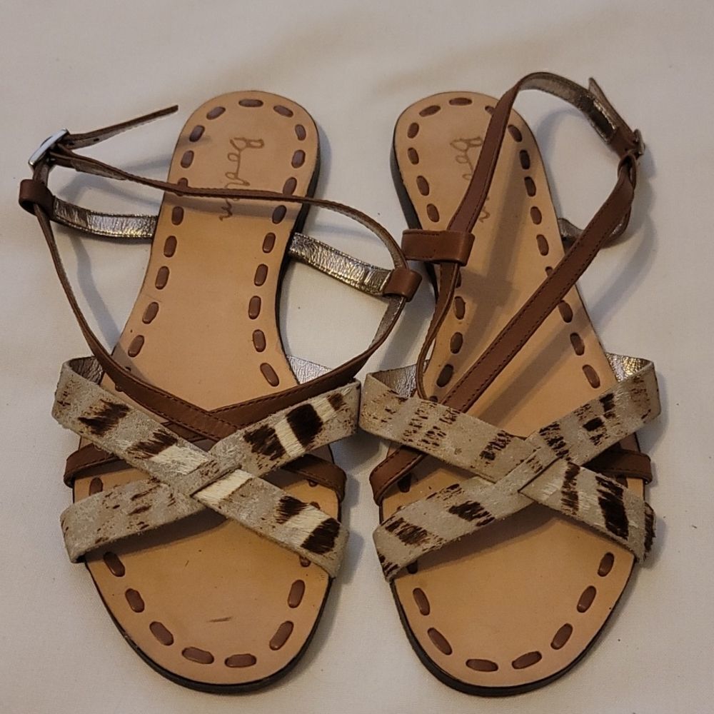Boden‎ cow print Sandals size 37